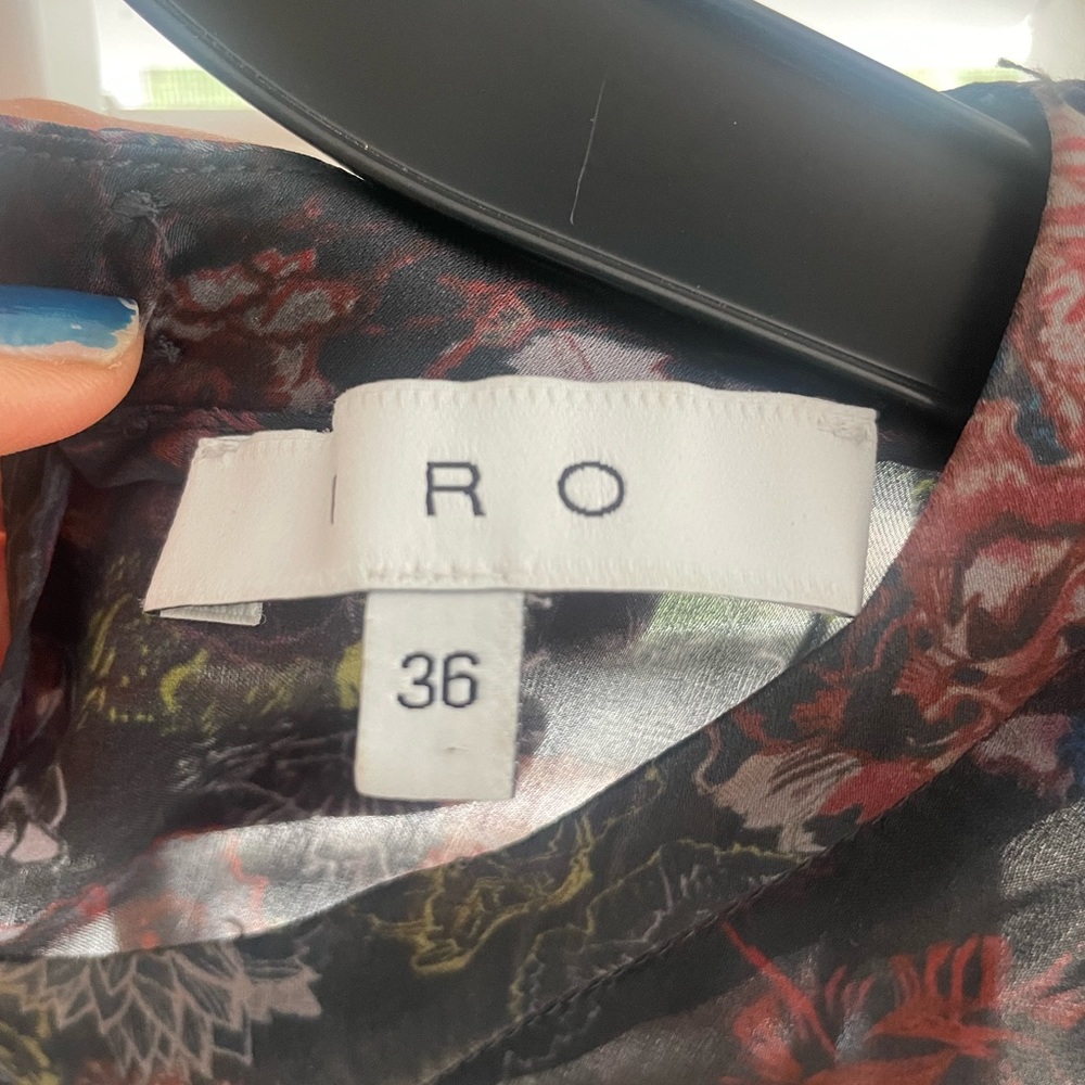 IRO silk cold shoulder blouse